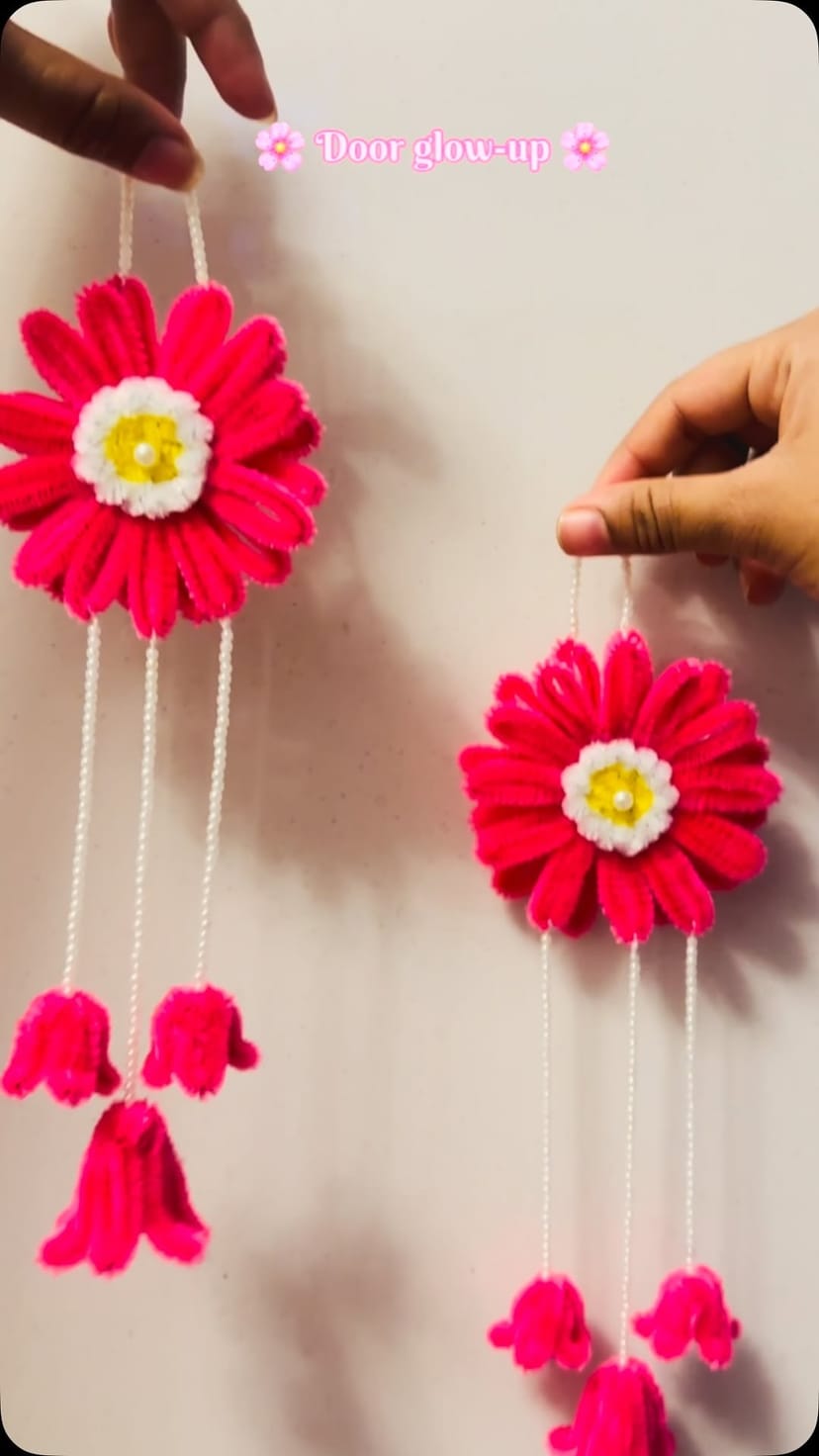 Handmade Floral Door Hanging - Image 2