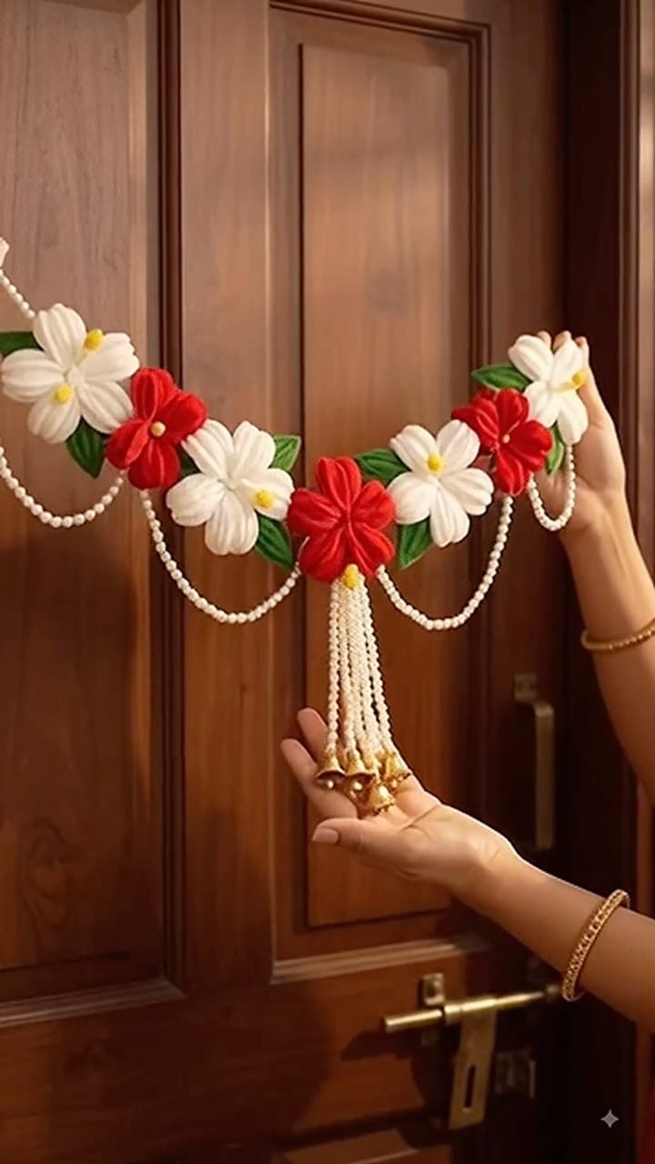 Festive Floral Door Toran - Image 1
