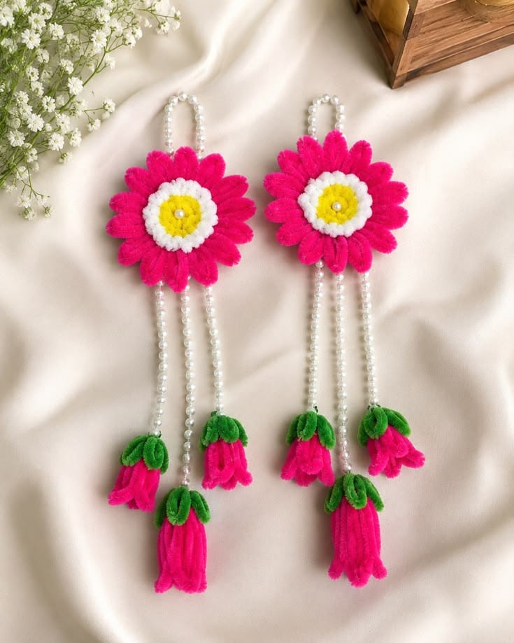 Handmade Floral Door Hanging - Image 1